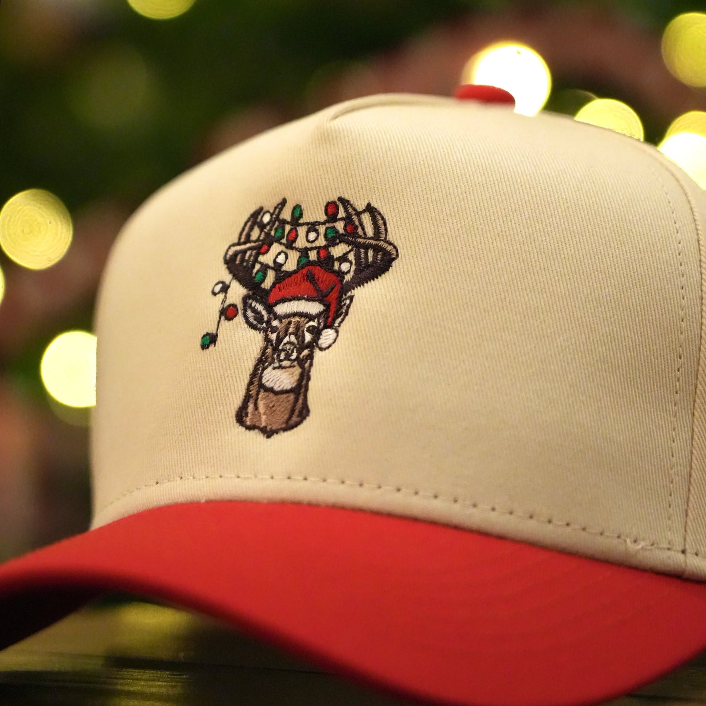 Panola Brand Christmas Buck 2 Tone Trucker Snapback Hat