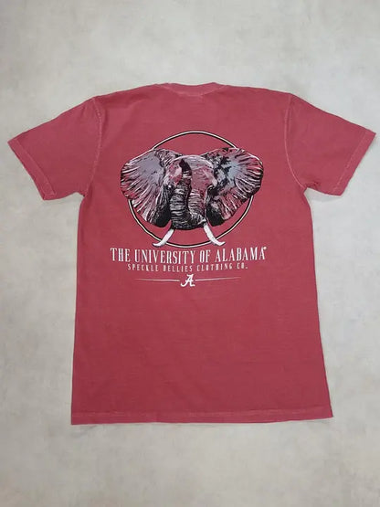 Speckle Bellies Alabama Circle Elephant S/S TEE Shirt