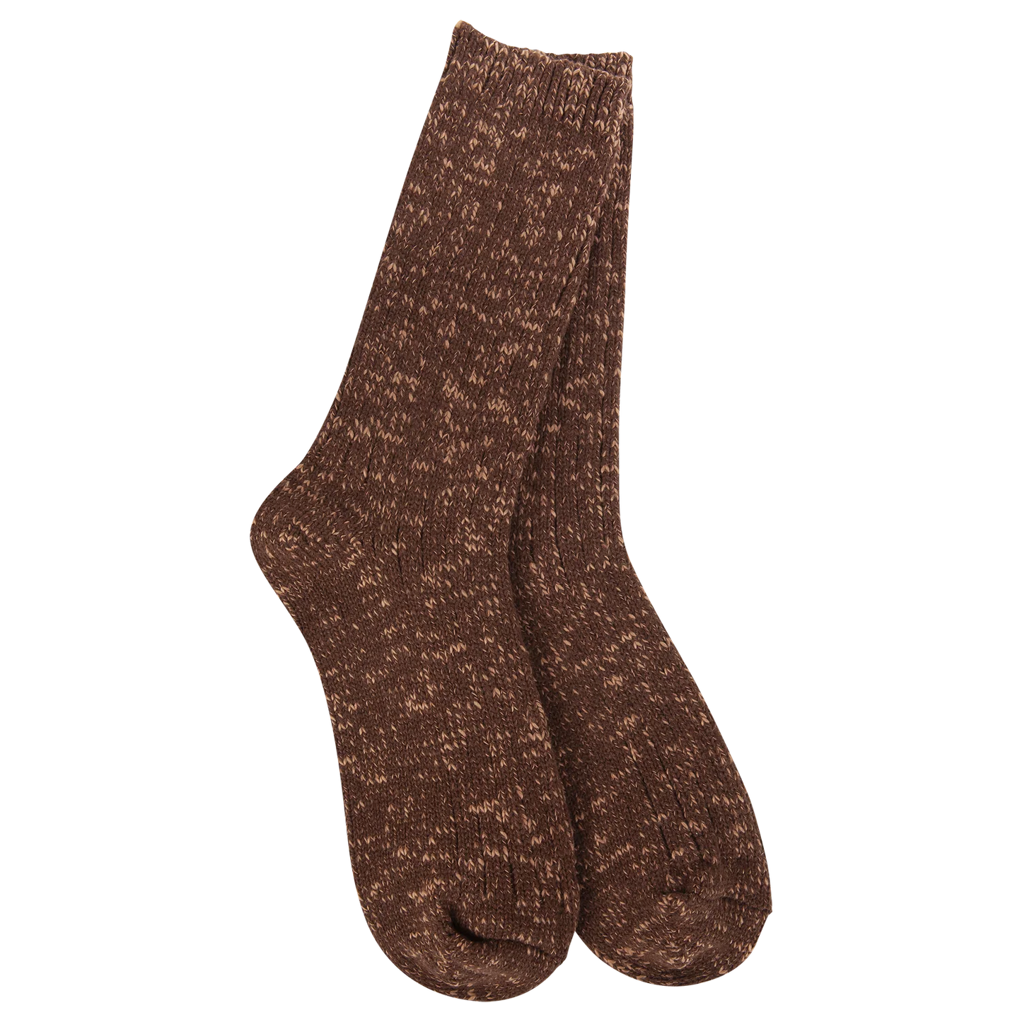 World's Softest Socks Weekend Collection Cotton Slub Marled Crew