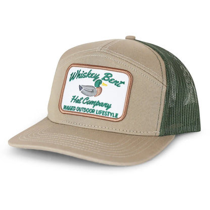 Whiskey Bent Hat Co. Green Head Snapback Hat