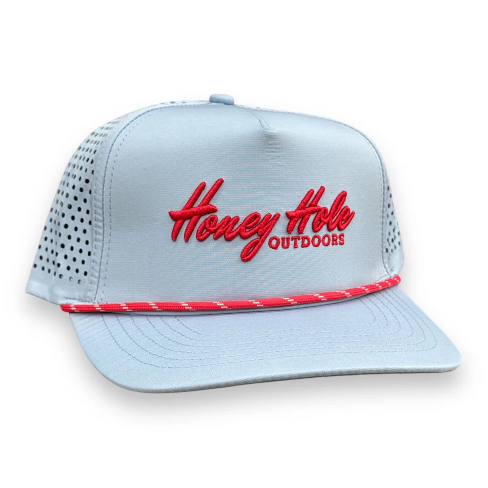 Honey Hole Outdoors Embroidered Logo Heritage Performance Rope Snapback Hat