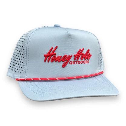 Honey Hole Outdoors Embroidered Logo Heritage Performance Rope Snapback Hat