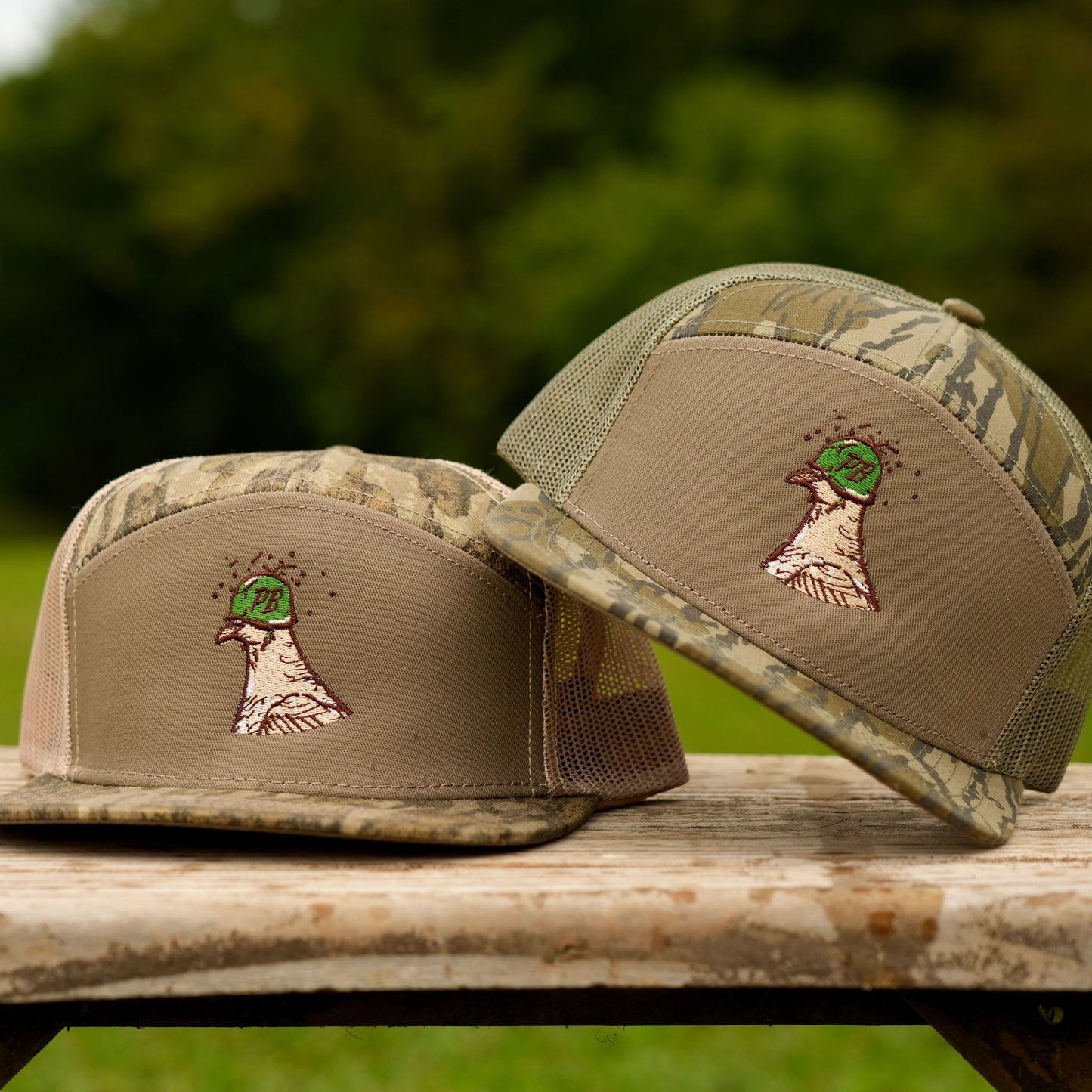 Panola Brand Soldier Dove Camo 7 Panel Snapback Hat