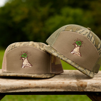 Panola Brand Soldier Dove Camo 7 Panel Snapback Hat