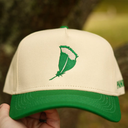 Panola Brand Feather 2 Tone Trucker Snapback Hat