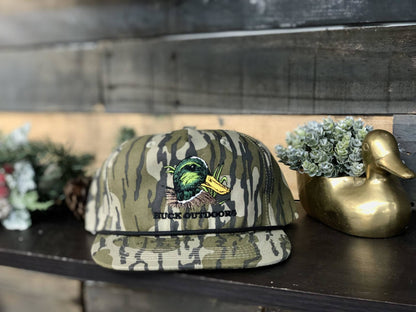 Huck Outdoors Drake Mallard Rope Snapback Hat