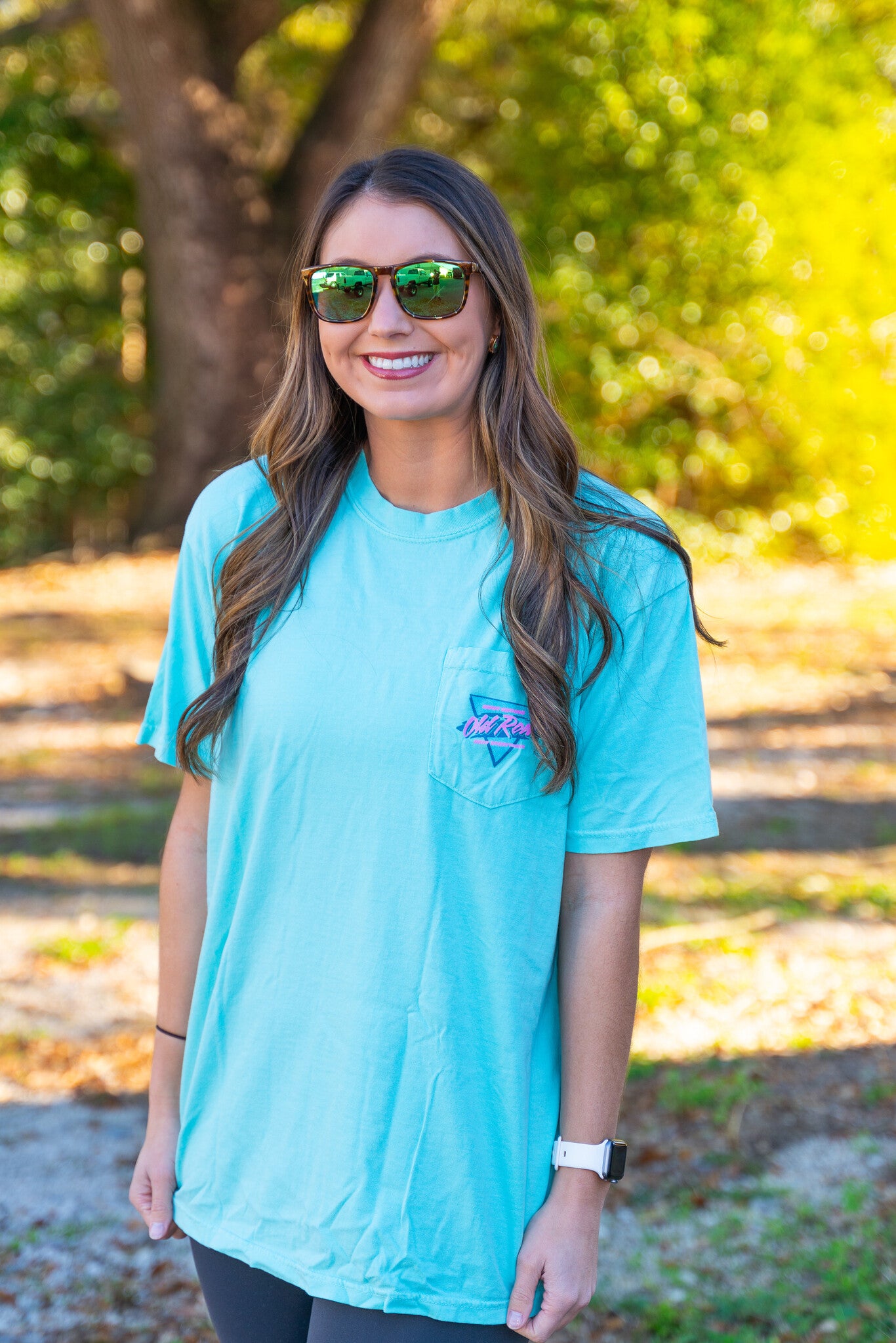 Old Row Outdoors Women's Retro Triangle 2.0 Pocket S/S TEE Shirt