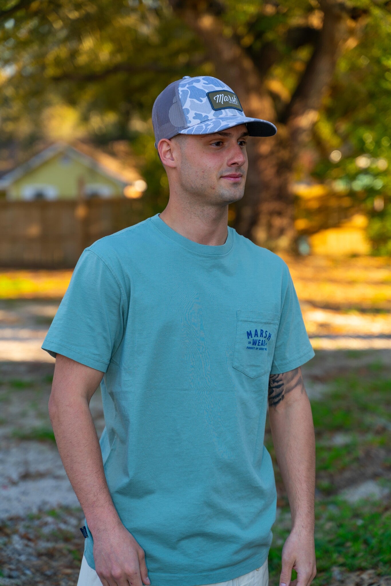 Marsh Wear Apparel Men's Alton Camo S/S Regular TEE Shirt