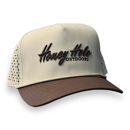 Honey Hole Outdoors Embroidered Logo Heritage Performance Rope Snapback Hat