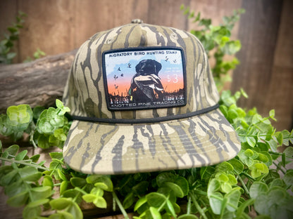 Knotted Pine Trading Co. Lab Stamp Patch Rope Snapback Hat