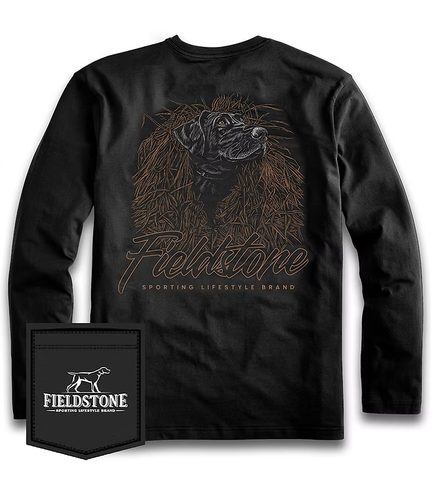 Fieldstone Outdoors Black Lab Blind L/S TEE Shirt
