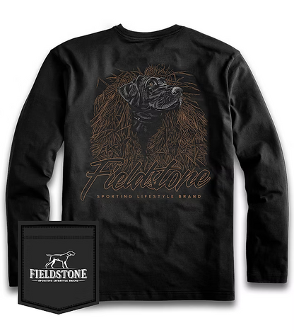 Fieldstone Outdoors Black Lab Blind L/S TEE Shirt