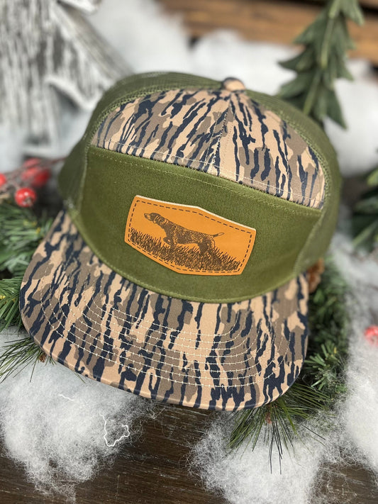 Good Ole Boy Outdoors GS Pointer Leather Patch 7 Panel Snapback Hat