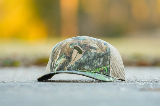 Panola Brand Men's Camo Feather Trucker Snapback Hat