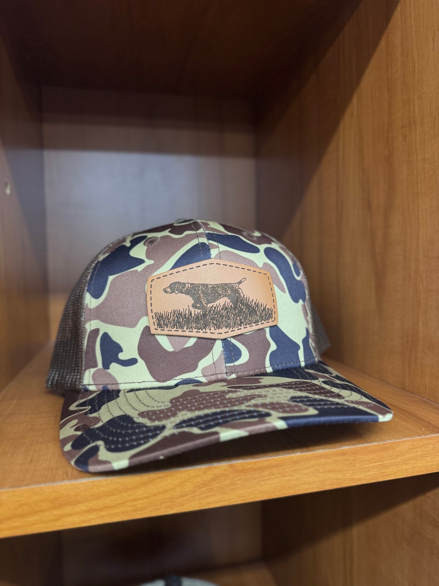 Low Country Comfort GS Pointer Leather Patch Snapback Hat