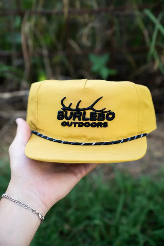 Burlebo Apparel Elk Horn Logo Rope Snapback Hat