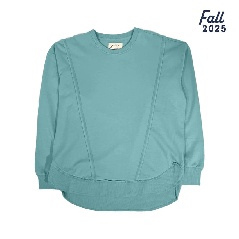 Southern Fried Cotton Women's Sunrise to Sunset Oversized Crewneck