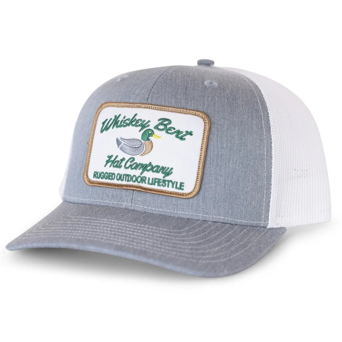 Whiskey Bent Hat Co. Green Head Snapback Hat