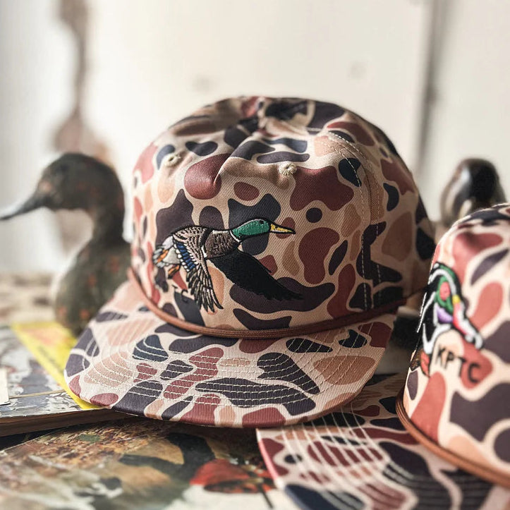 Knotted Pine Flying Mallard Snapback Hat