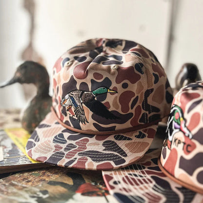 Knotted Pine Flying Mallard Snapback Hat