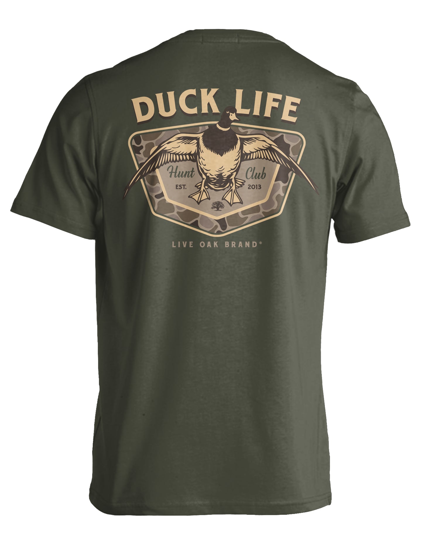 Live Oak Brand Duck Camo Badge S/S TEE Shirt