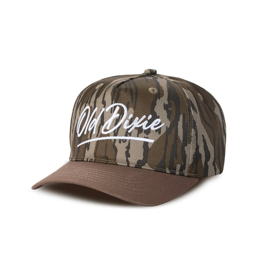 Old Dixie Script Logo Snapback Hat