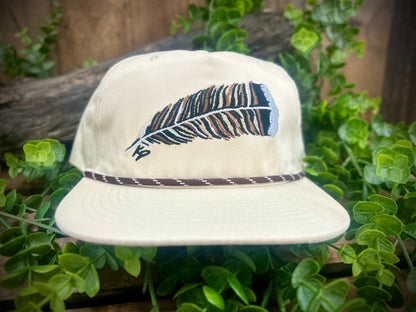 Knotted Pine Trading Co. Turkey Feather Rope Snapback Hat