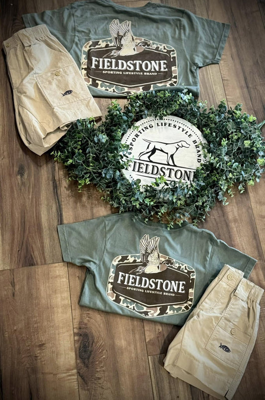 Fieldstone Outdoors Camo Wood Duck S/S TEE Shirt