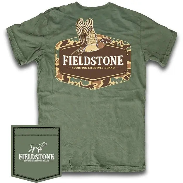 Fieldstone Outdoors Camo Wood Duck S/S TEE Shirt