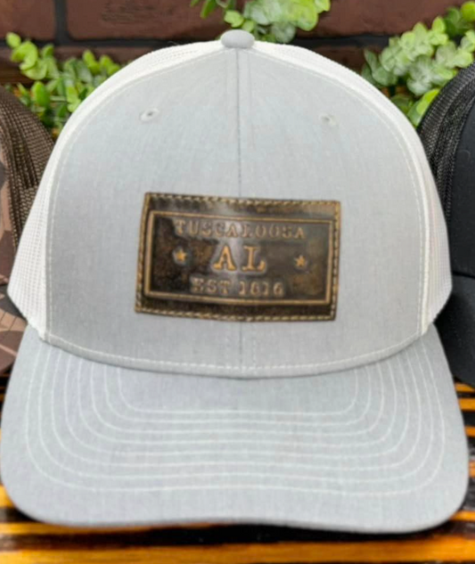 Zep Pro Tuscaloosa Dark Rectangle Leather Patch Snapback Hat