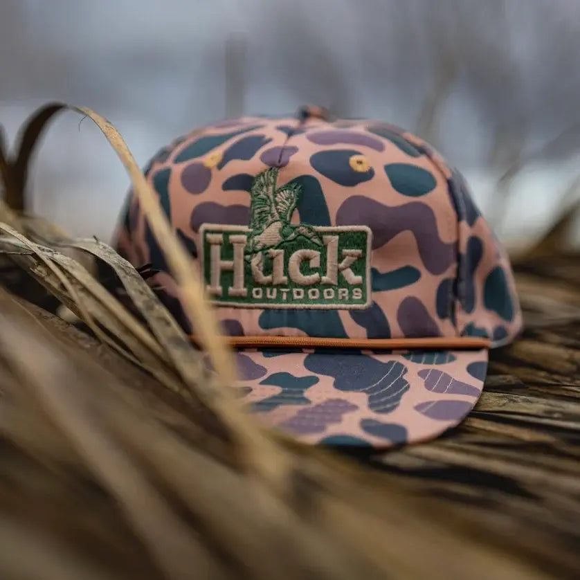 Huck Outdoors Delta Camo Duck Rope Snapback Hat