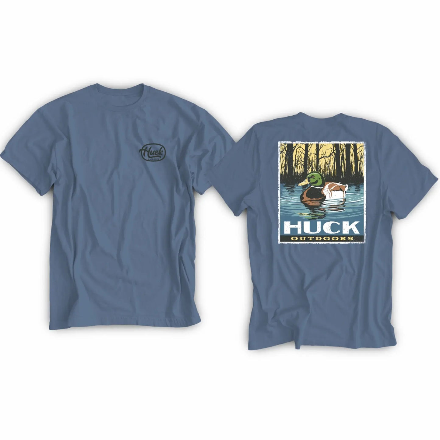 Huck Outdoors Mallard Poster S/S TEE Shirt