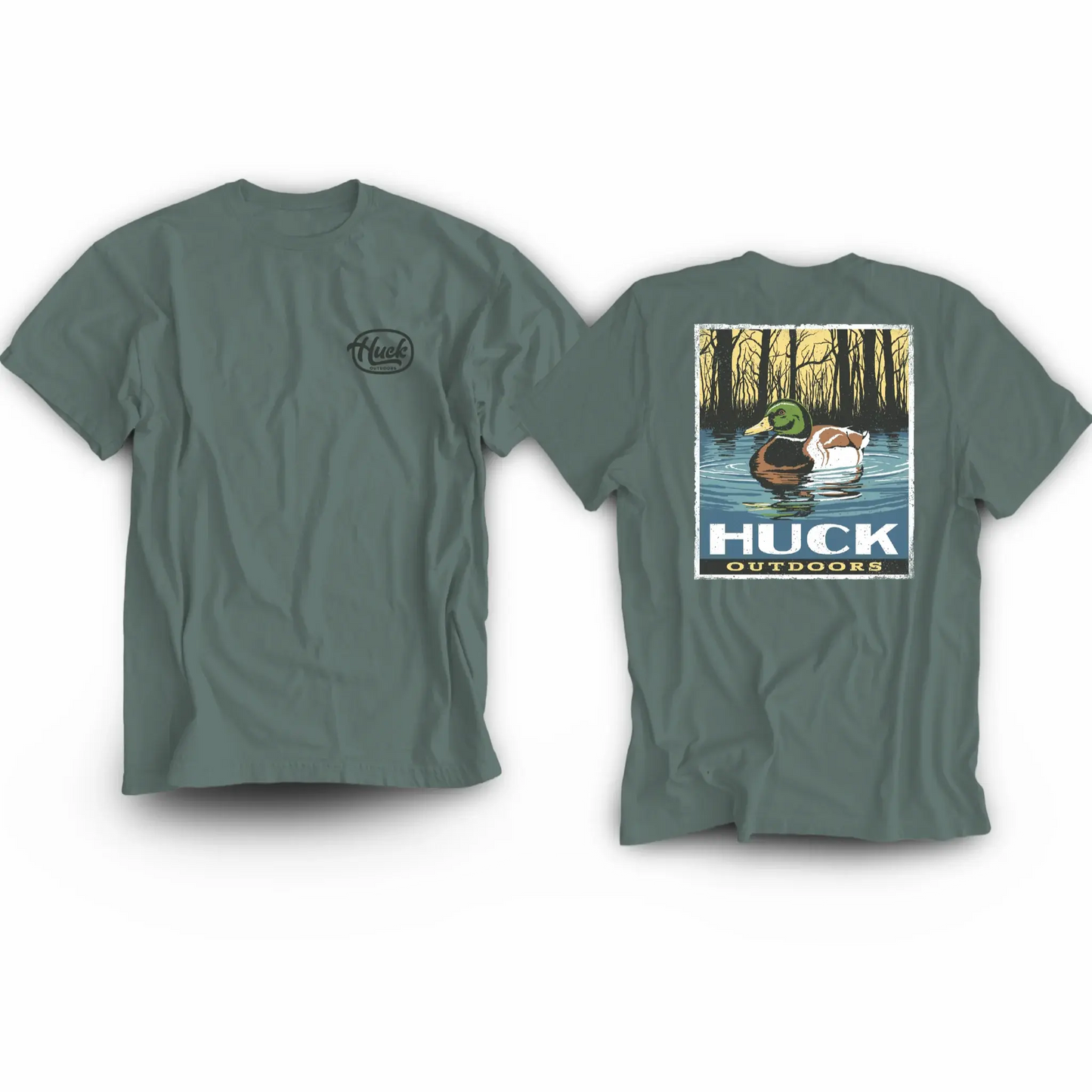 Huck Outdoors Mallard Poster S/S TEE Shirt