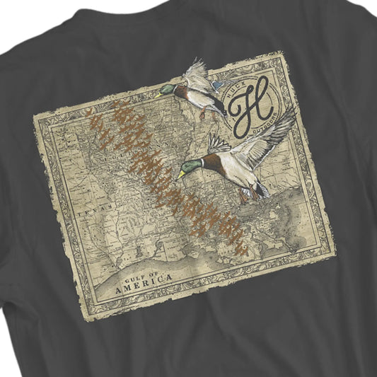 Huck Outdoors Migration Map S/S TEE Shirt