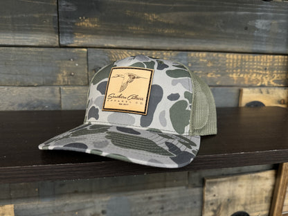 Southern Culture Pintail Leather Patch Snapback Hat