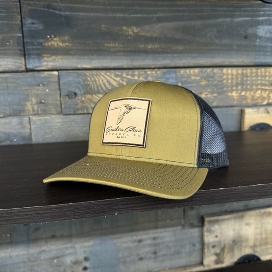 Southern Culture Pintail Leather Patch Snapback Hat