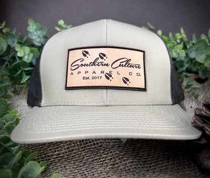 Southern Culture Deer Tracks Leather Patch Snapback Hat