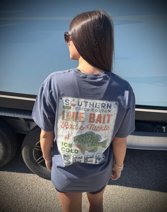 Southern Fried Cotton Live Bait Cold Beer S/S TEE Shirt