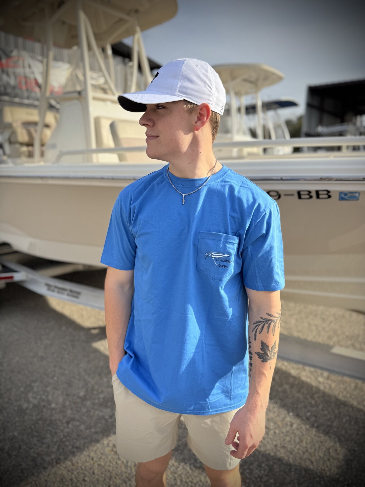 Struttin' Cotton Patriotic Lure Watercolor S/S TEE Shirt
