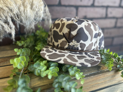 Speckle Bellies Turkey Track SB Rope Snapback Hat