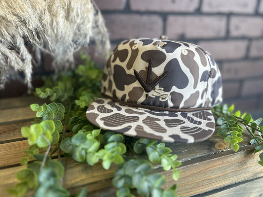 Speckle Bellies Turkey Track SB Rope Snapback Hat