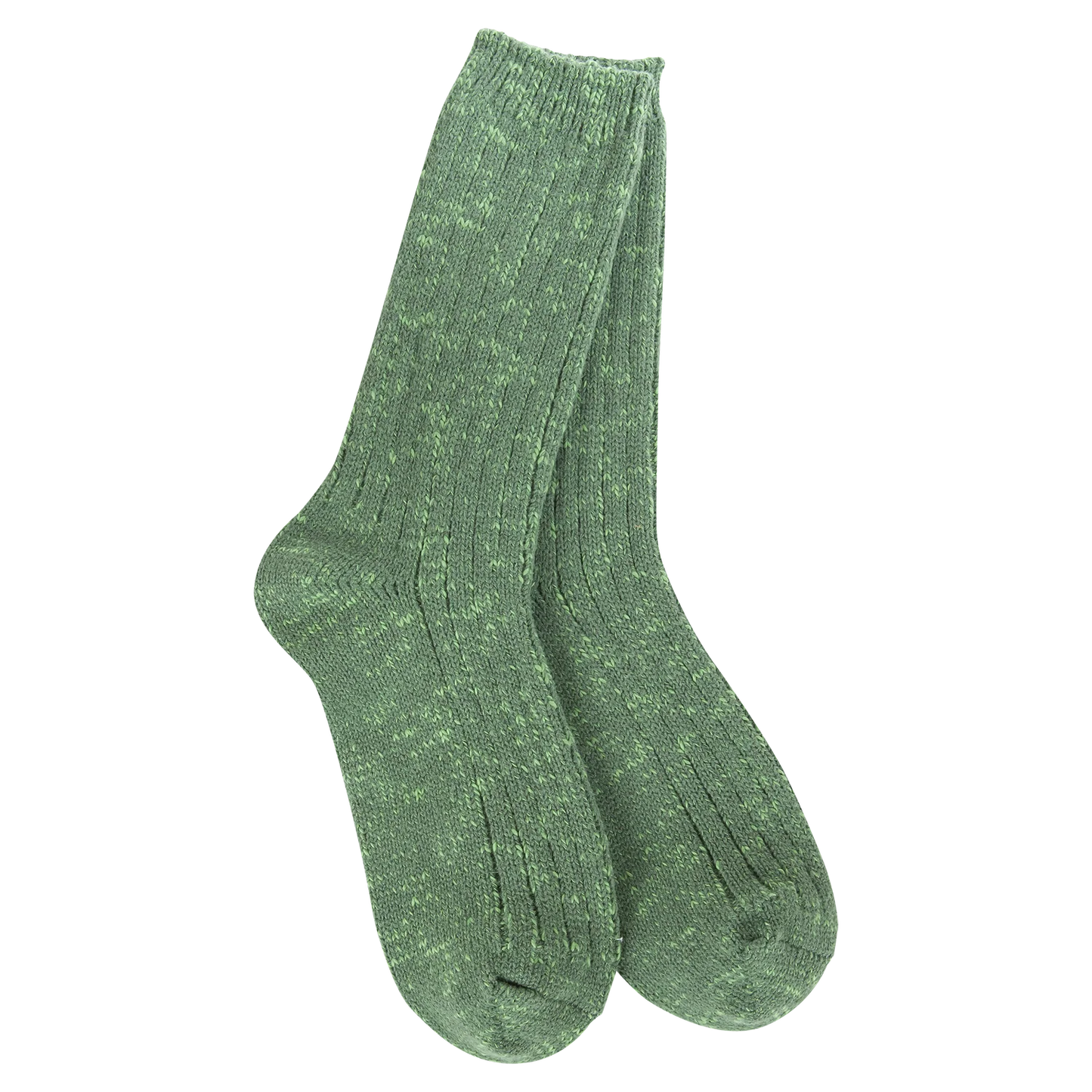 World's Softest Socks Weekend Collection Cotton Slub Marled Crew