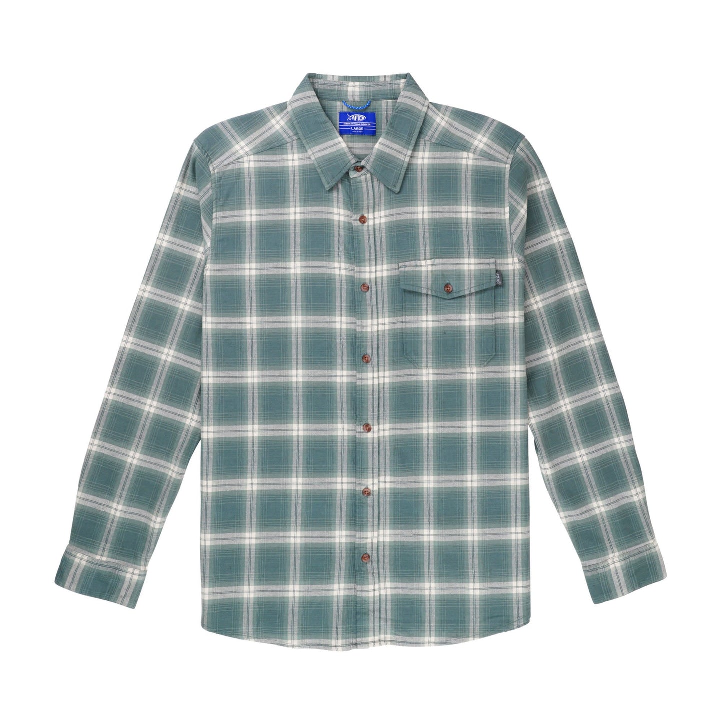 Aftco Men's Lager flannel Button Down L/S Shirt