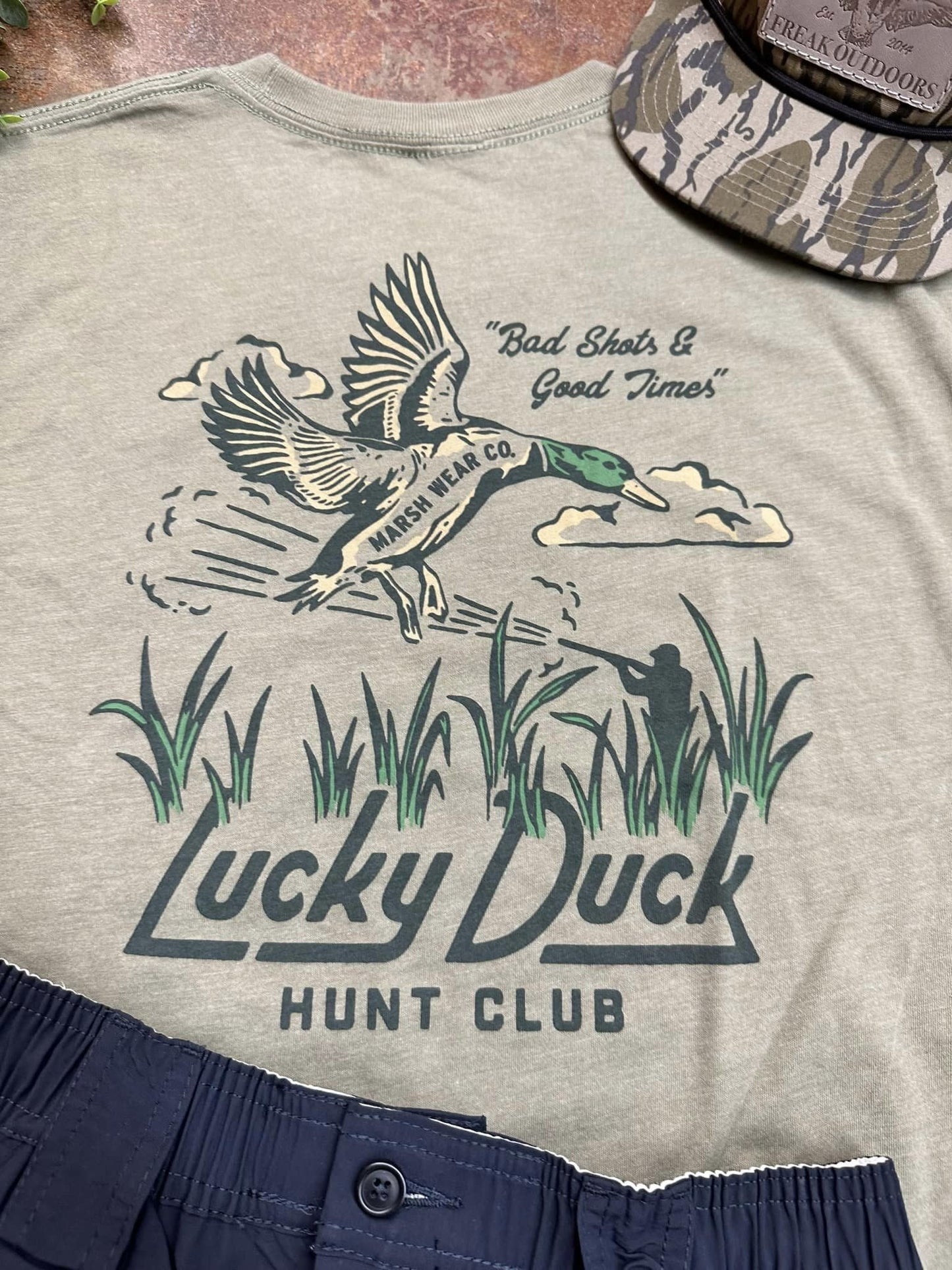 Marsh Wear Apparel Men's Lucky Duck S/S TEE Shirt