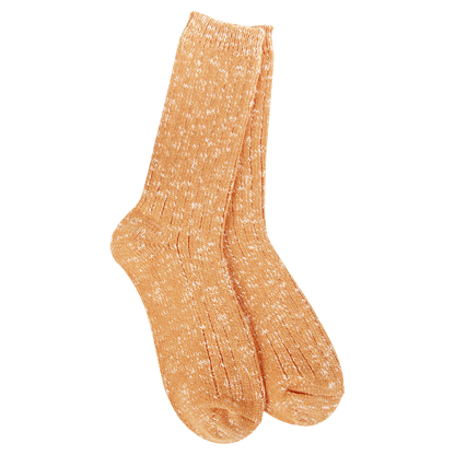 World's Softest Socks Weekend Collection Cotton Slub Marled Crew