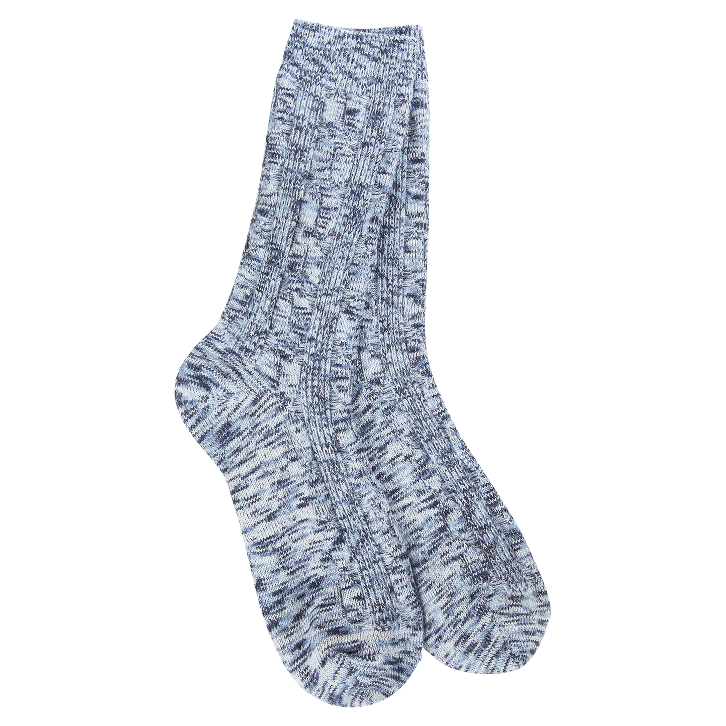 World's Softest Socks Weekend Collection Light Weight Cable Crew