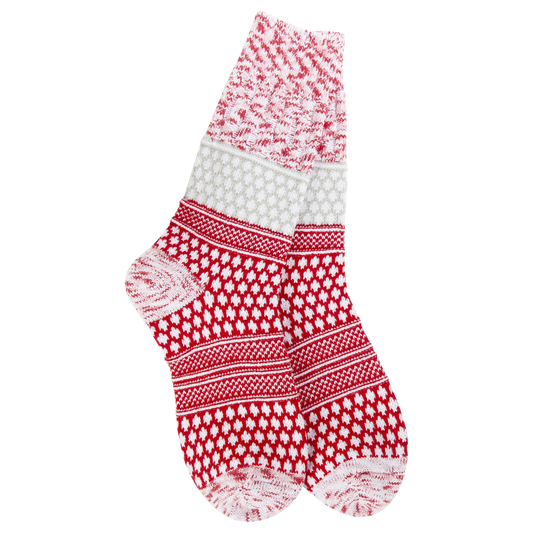 World's Softest Socks Holiday Seasonal Gallery Textured Crew