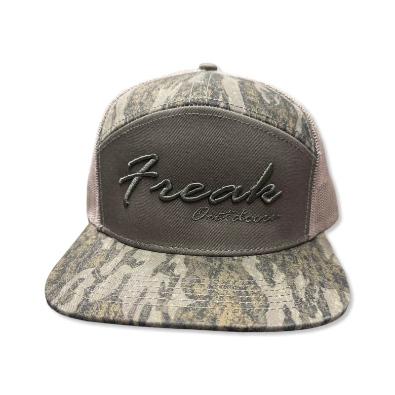 Freak Outdoors Woodsman Reno Embroidered 7 Panel Snapback Hat