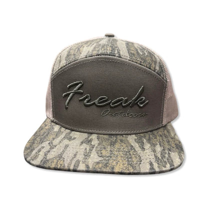Freak Outdoors Woodsman Reno Embroidered 7 Panel Snapback Hat