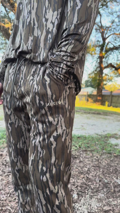 Aftco Men's Mossy Oak Coastal Layer Printed Sweatpants